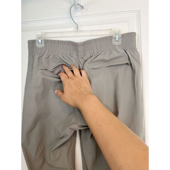 Athleta TALL Fit Mod Trekkie Ankle Zip Lightweight Pocket Tapered Track Pants - Picture 7 of 10